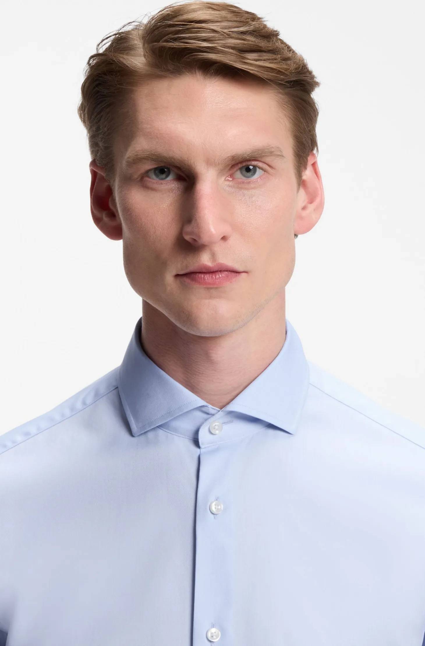 Regular-Fit Twill-Hemd aus Stretch-Baumwolle
