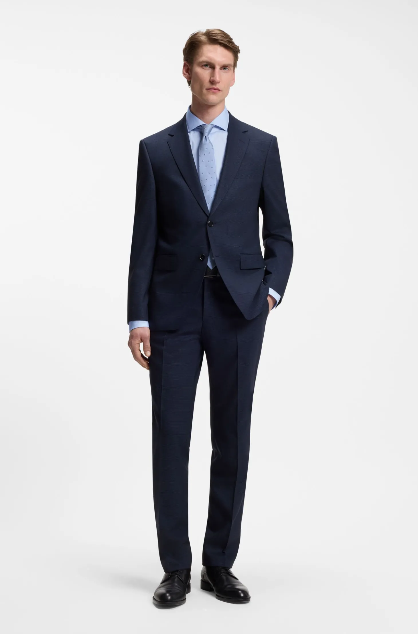 Regular-Fit Twill-Hemd aus Stretch-Baumwolle