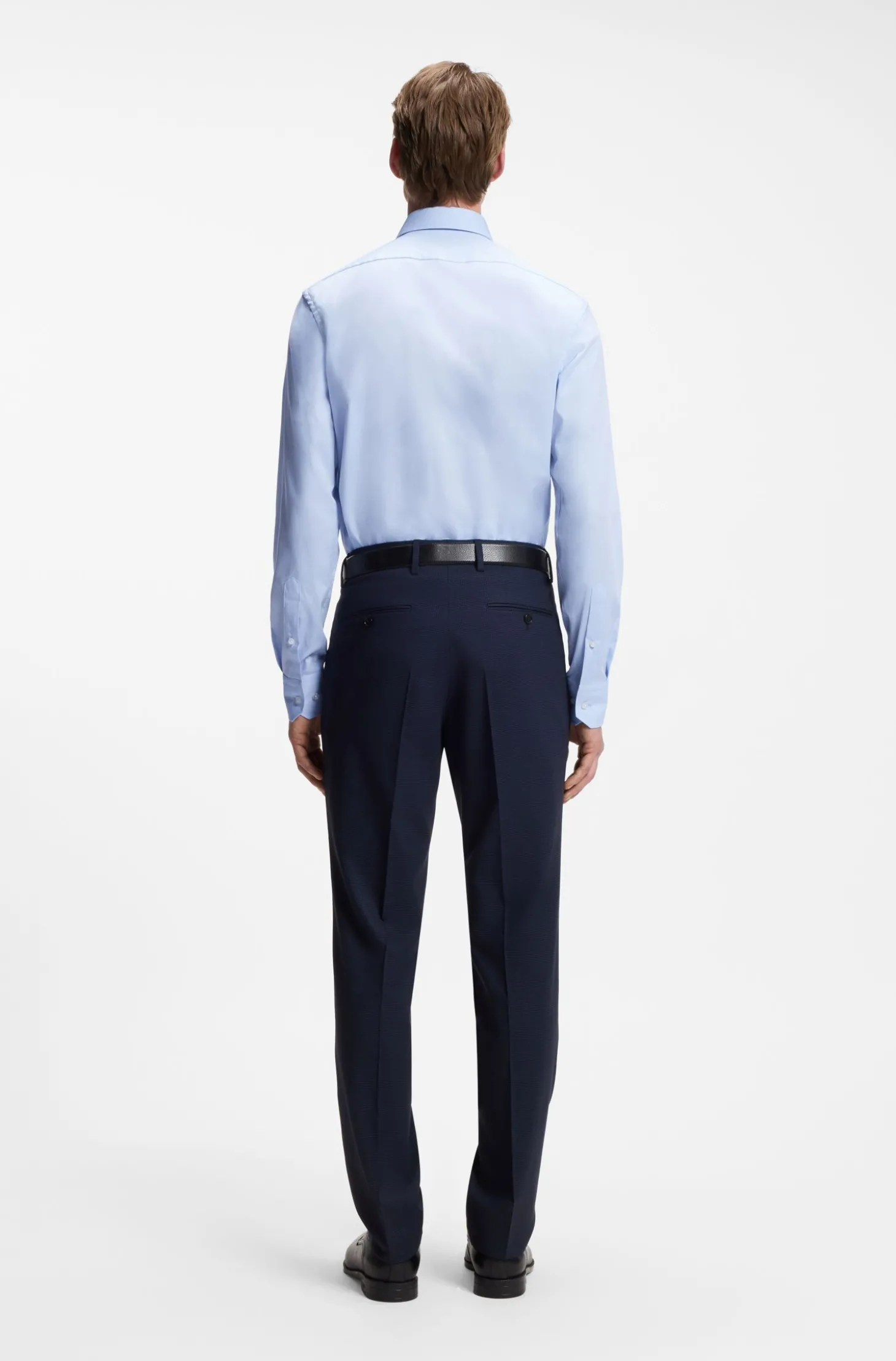 Regular-Fit Twill-Hemd aus Stretch-Baumwolle