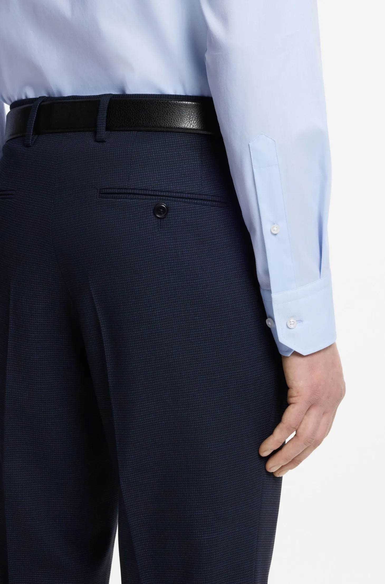 Regular-Fit Twill-Hemd aus Stretch-Baumwolle