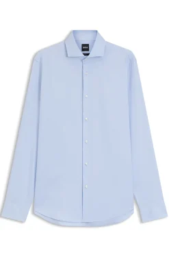 Regular-Fit Twill-Hemd aus Stretch-Baumwolle