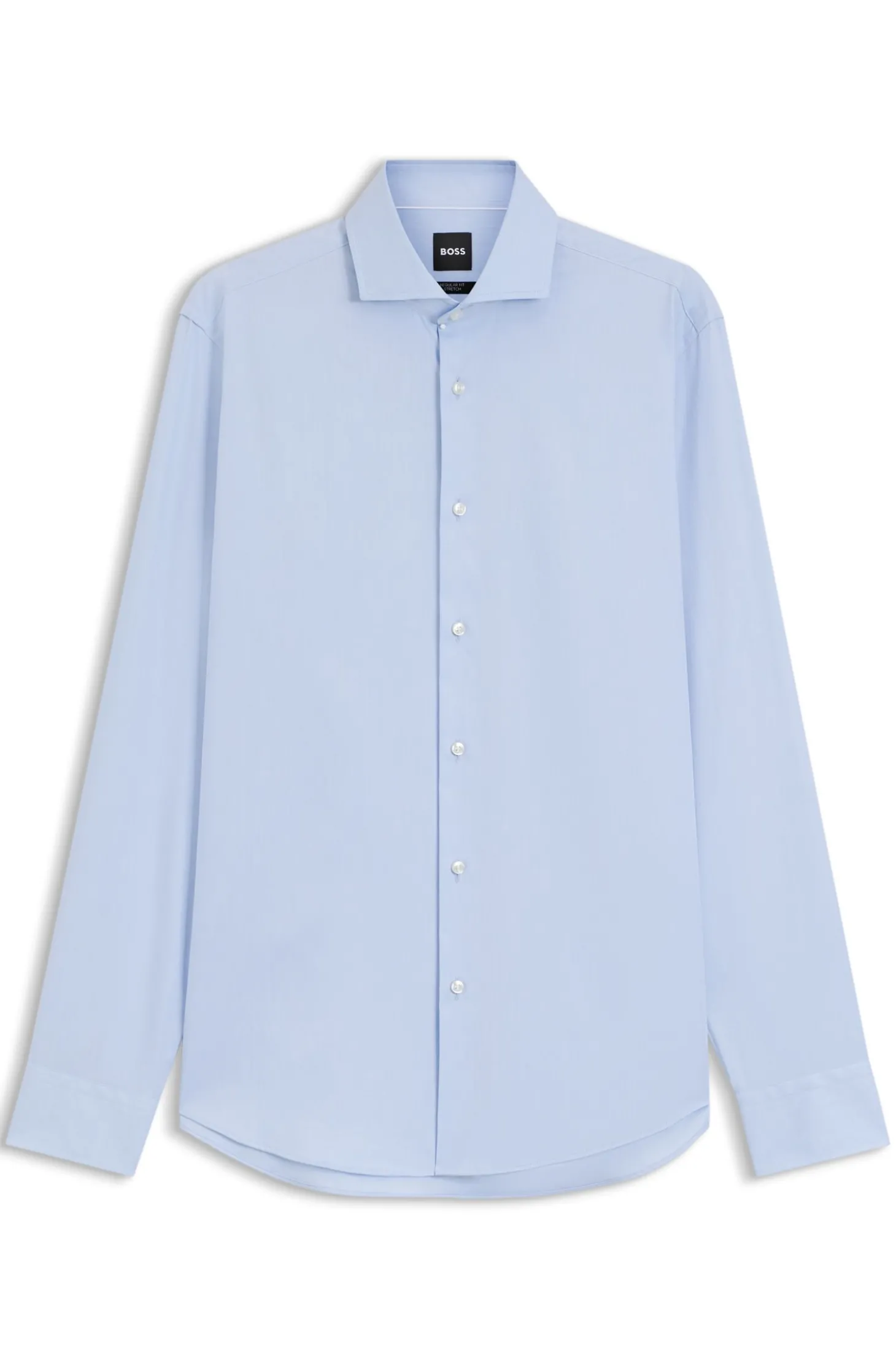 Regular-Fit Twill-Hemd aus Stretch-Baumwolle