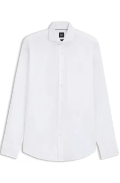 Regular-Fit Twill-Hemd aus Stretch-Baumwolle