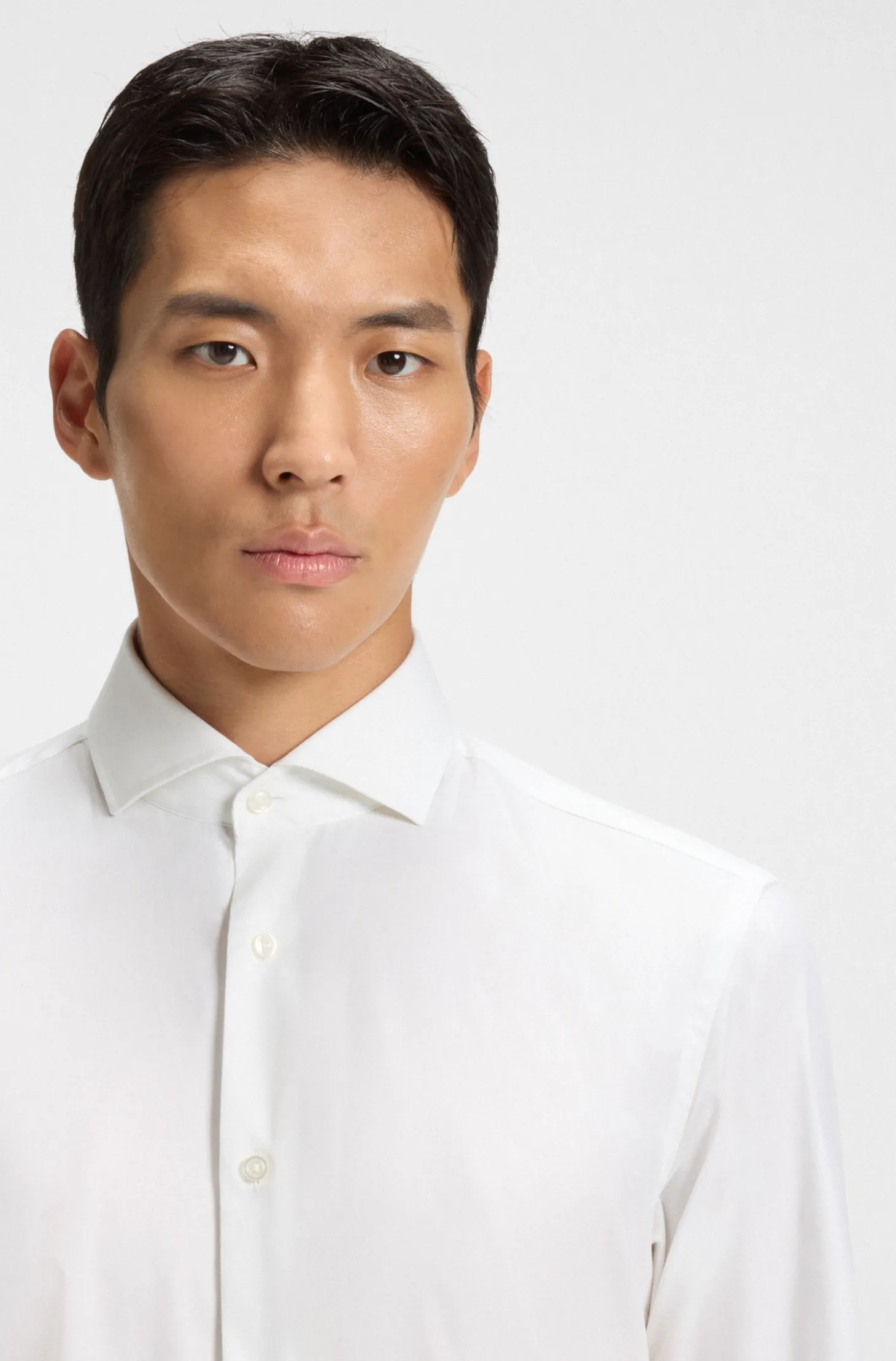 Regular-Fit Twill-Hemd aus Stretch-Baumwolle