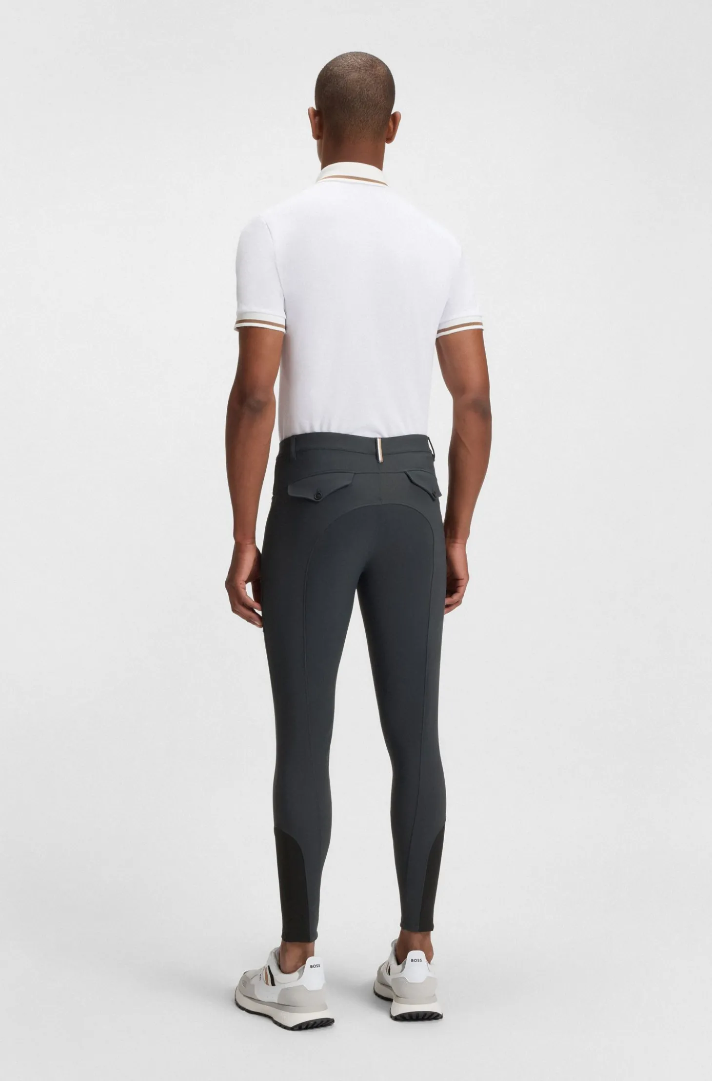 Reithose aus Power-Stretch-Gewebe mit Kniebesatz