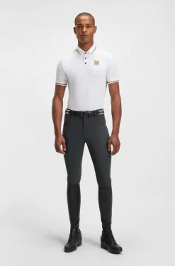 Reithose aus Power-Stretch-Gewebe mit Kniebesatz