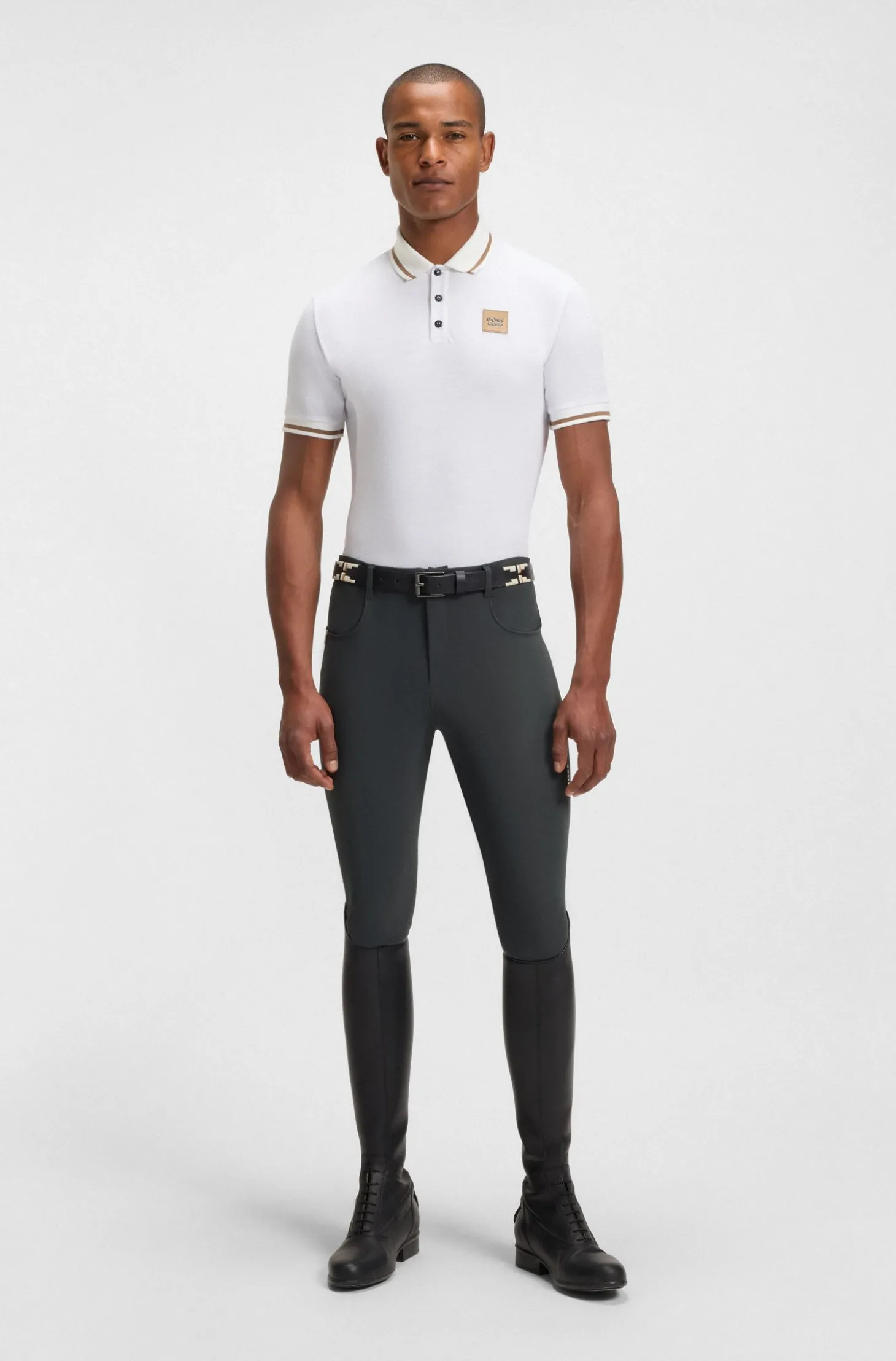 Reithose aus Power-Stretch-Gewebe mit Kniebesatz