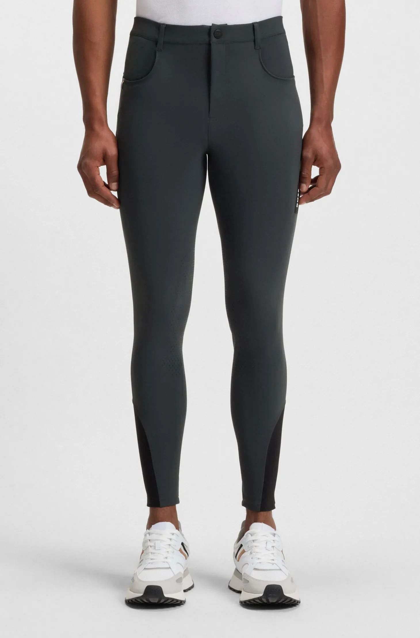 Reithose aus Power-Stretch-Gewebe mit Kniebesatz