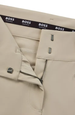 Reithose mit hohem Bund und Kniebesatz