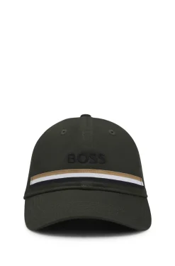 Reitsport-Cap aus Baumwolle mit Logo-Stickerei