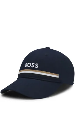 Reitsport-Cap aus Baumwolle mit Logo-Stickerei