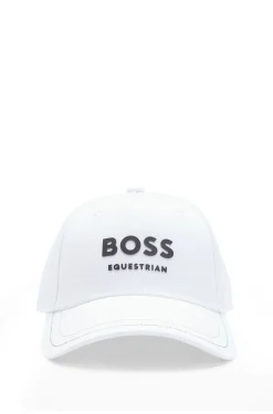 Reitsport-Cap mit fünf Bahnen und Logo-Details