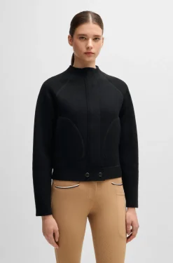 Reitsport-Cardigan mit verdecktem Verschluss