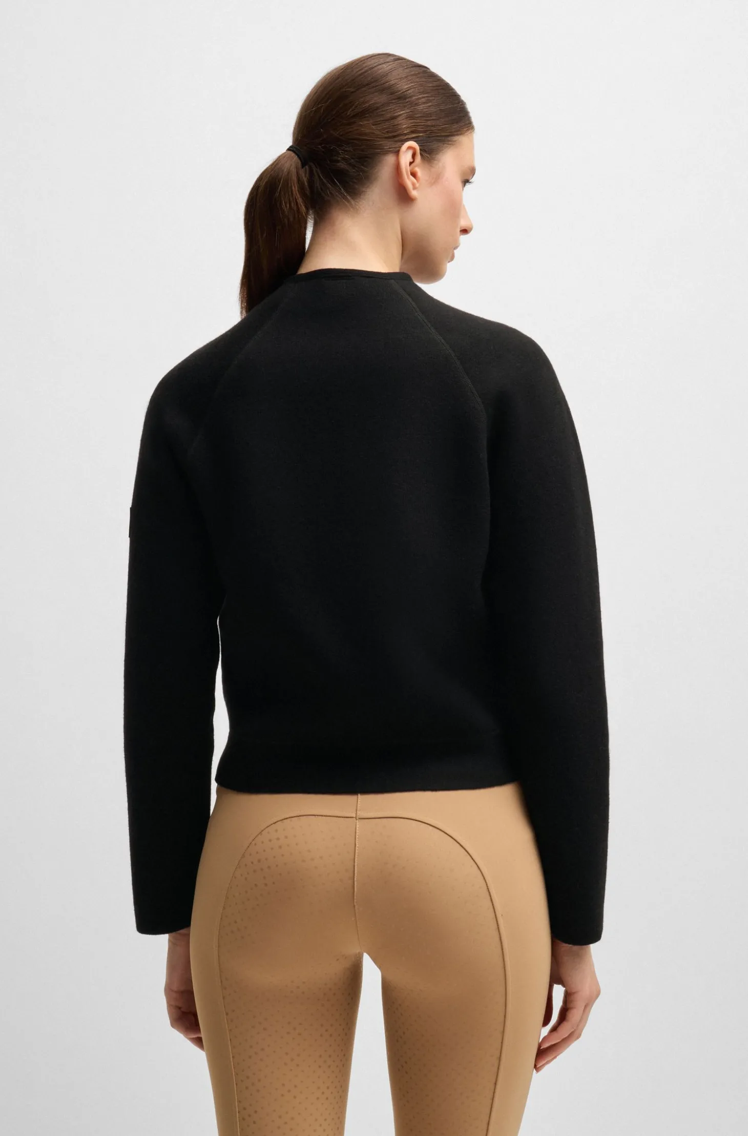 Reitsport-Cardigan mit verdecktem Verschluss