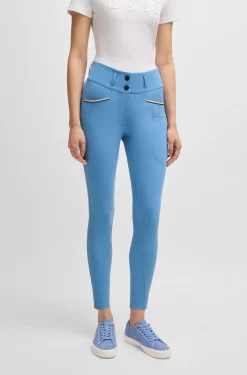 Reitsport-Hose mit griffigem Kniebesatz und Vier-Wege-Stretch