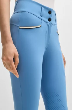 Reitsport-Hose mit griffigem Kniebesatz und Vier-Wege-Stretch