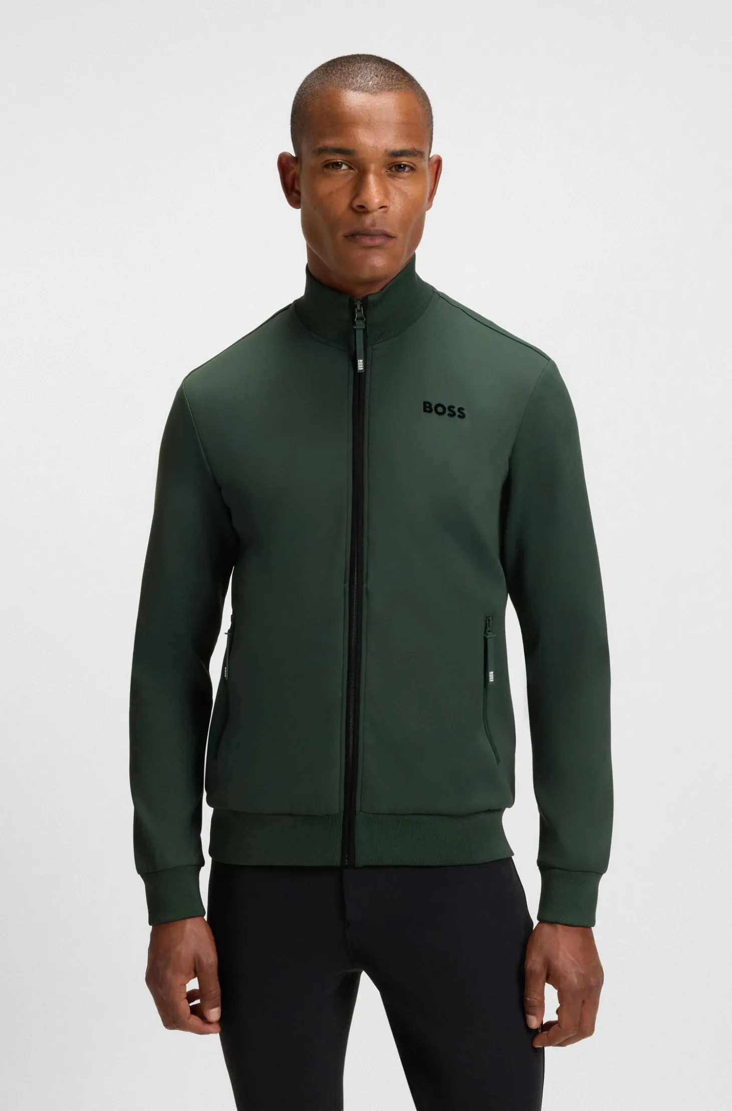 Reitsport-Jacke mit Reißverschluss und Signature-Streifen-Details