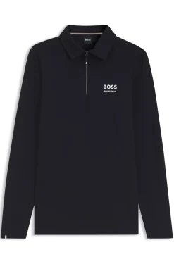 Reitsport-Poloshirt aus Power-Stretch-Gewebe für Trainingseinheiten
