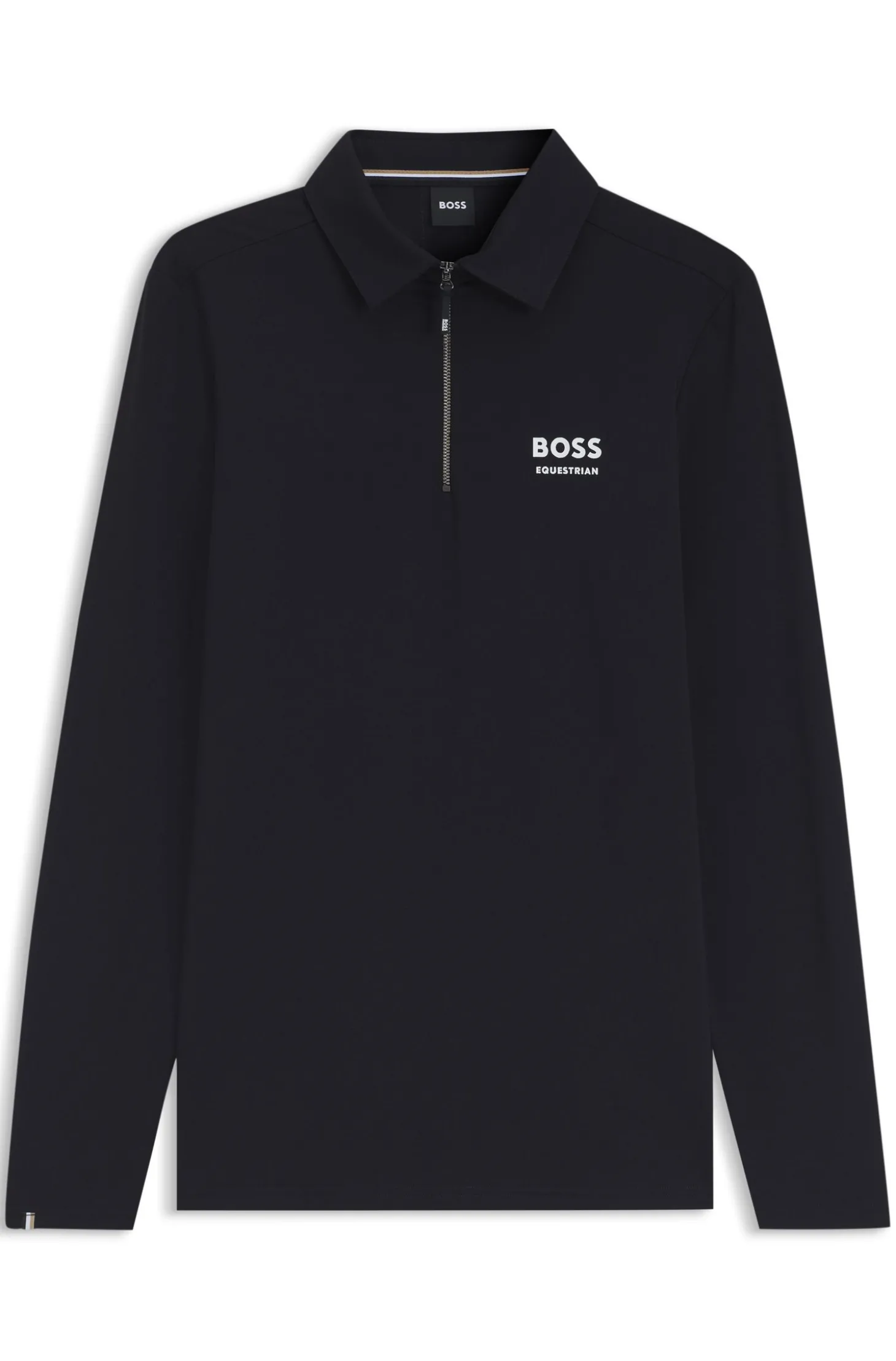Reitsport-Poloshirt aus Power-Stretch-Gewebe für Trainingseinheiten