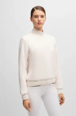 Reitsport-Pullover aus italienischer Stretch-Baumwolle