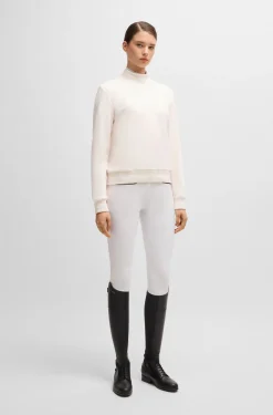 Reitsport-Pullover aus italienischer Stretch-Baumwolle