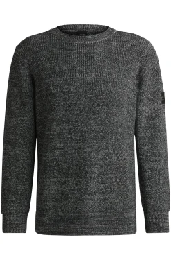 Reitsport-Pullover aus meliertem Strick