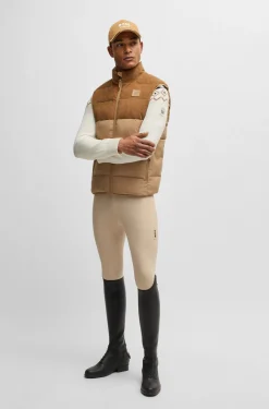 Reitsport-Pullover mit Troyerkragen und Strickmuster