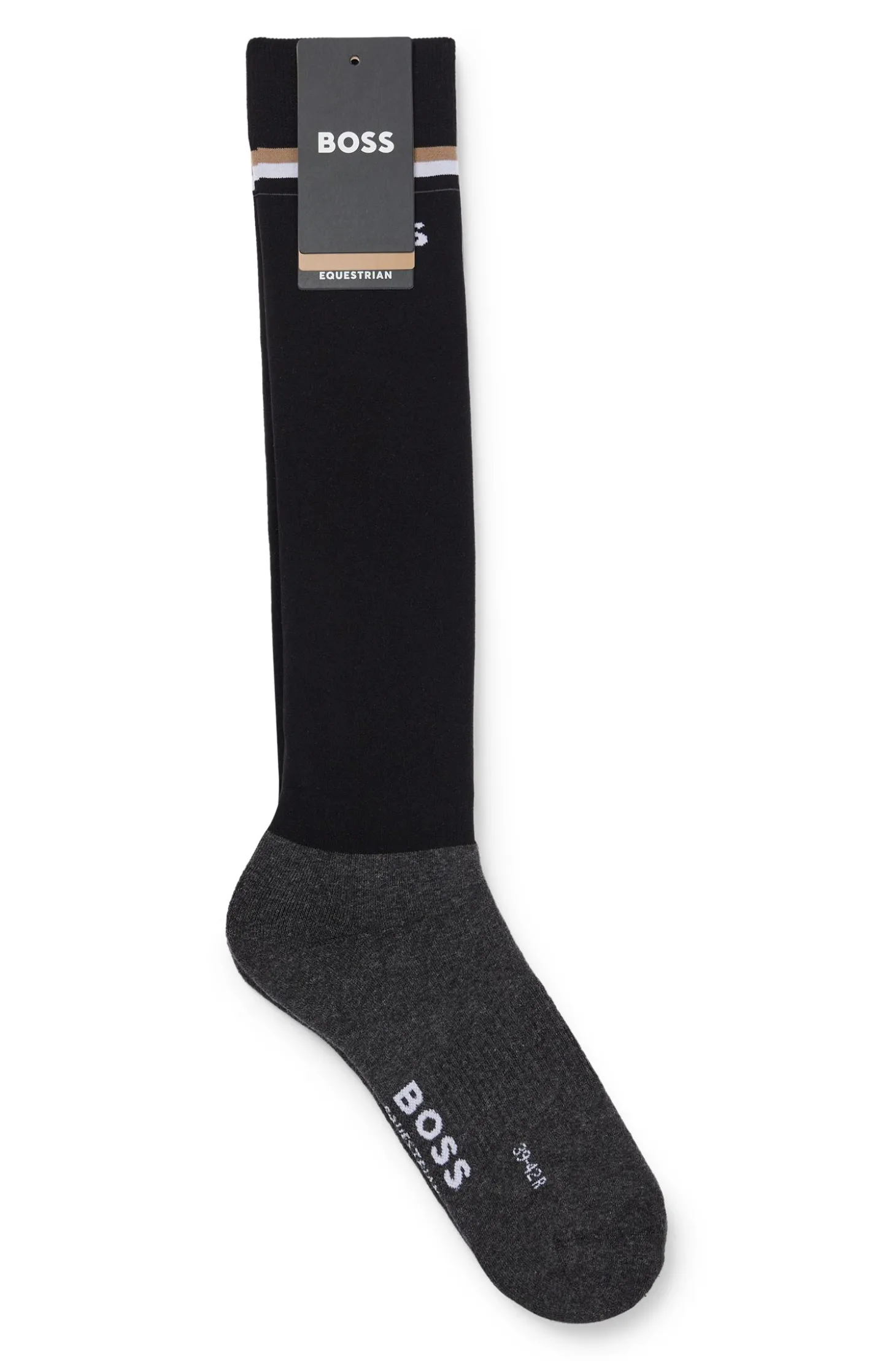 Reitsport-Socken mit Signature-Streifen und Branding