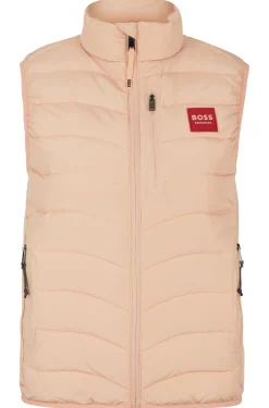 Reitsport-Steppweste mit Logo-Aufnäher aus Silikon