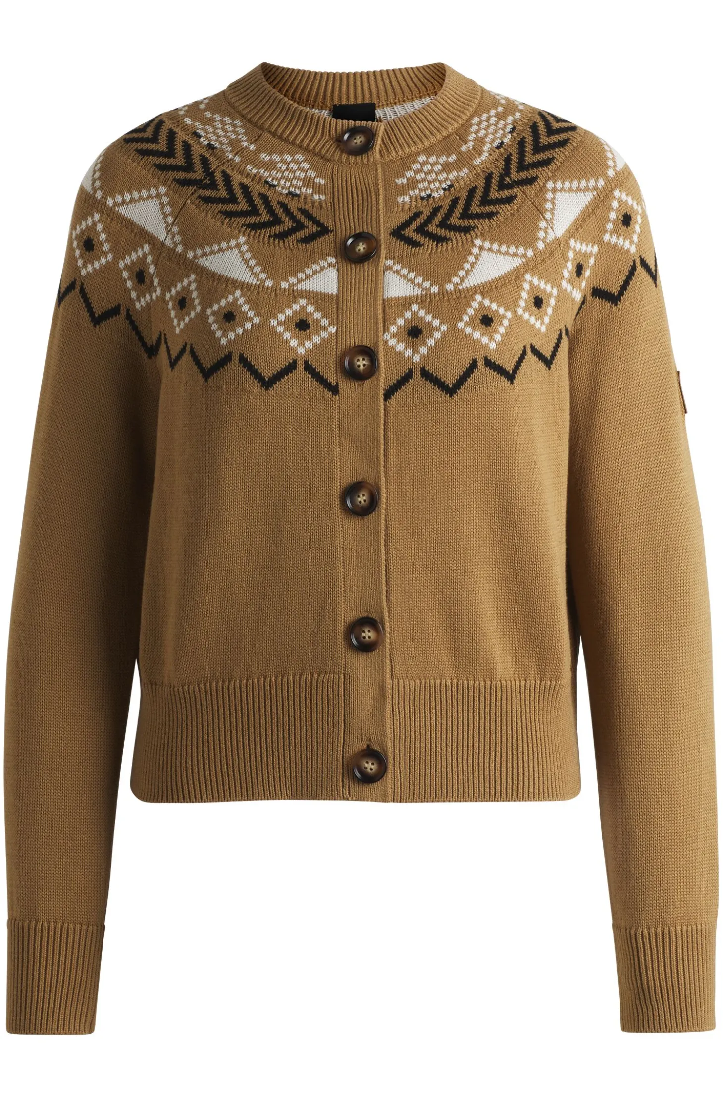 Reitsport-Strickjacke mit Strickmuster