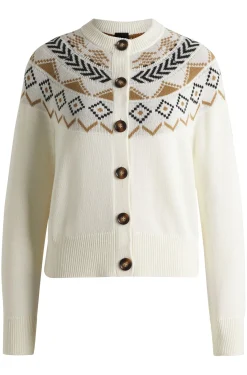 Reitsport-Strickjacke mit Strickmuster