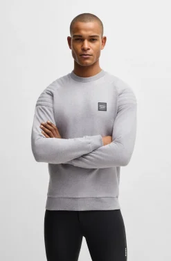 Reitsport-Sweatshirt aus Stretch-Baumwolle mit Schulternähten