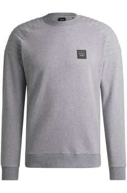 Reitsport-Sweatshirt aus Stretch-Baumwolle mit Schulternähten