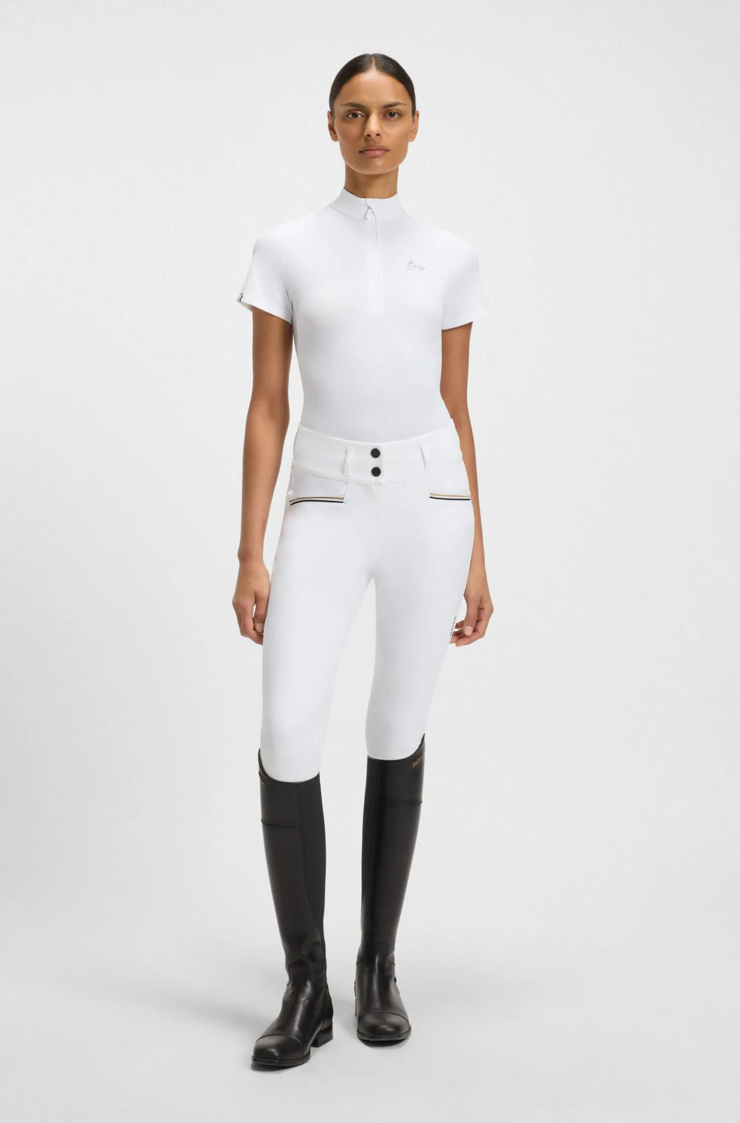 Reitsport-Turnierhemd aus Super-Stretch-Material