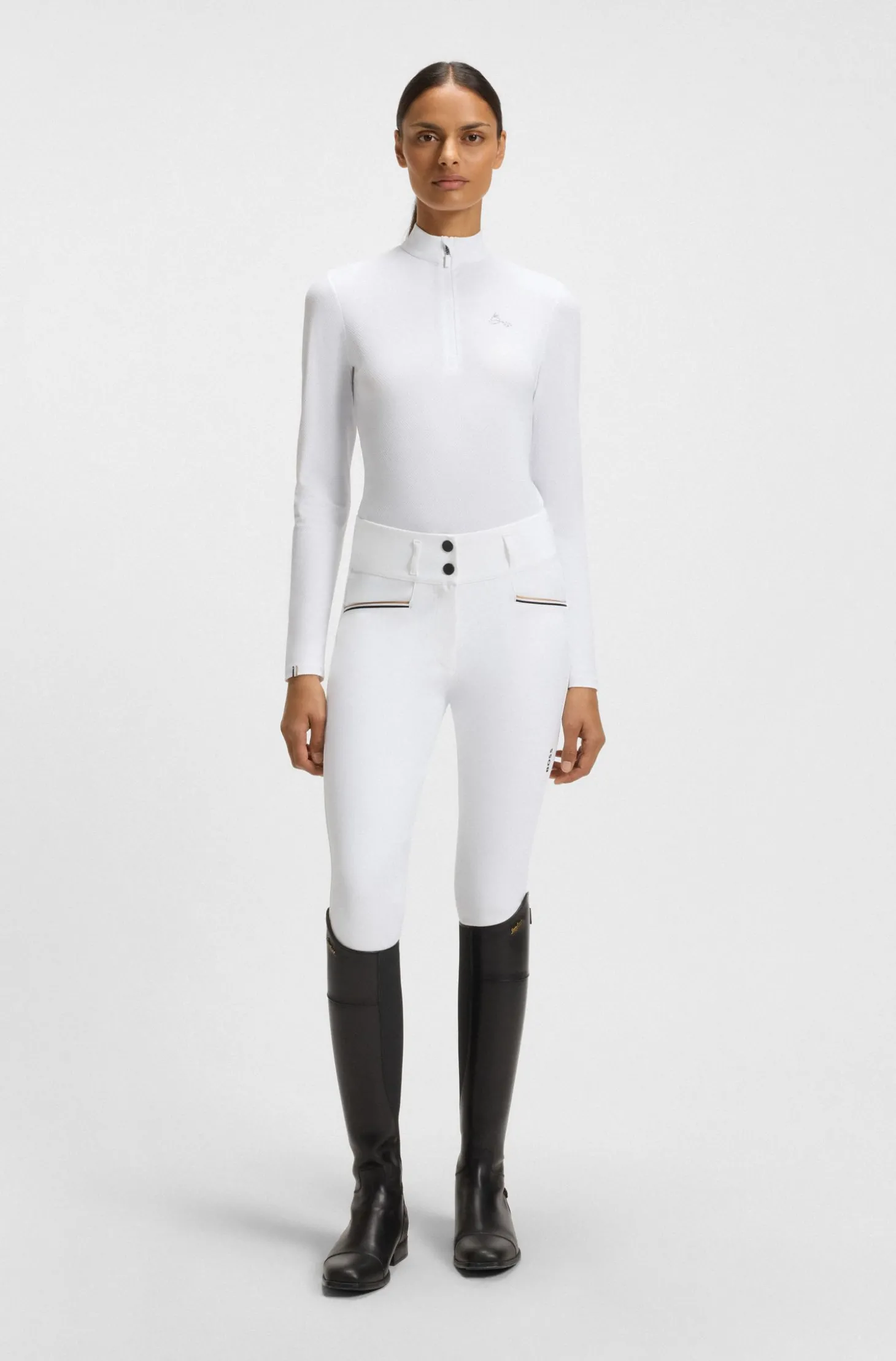 Reitsport-Turnierhemd aus Super-Stretch-Material