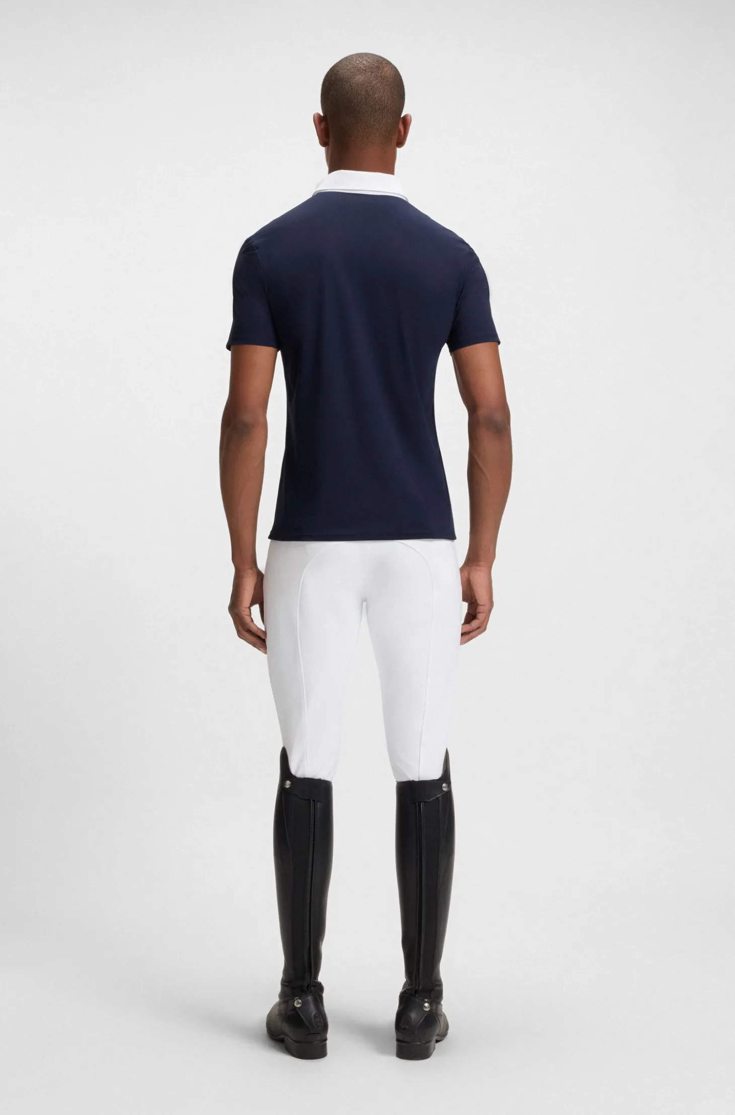 Reitsport-Turnierhemd mit Kontrastdetails