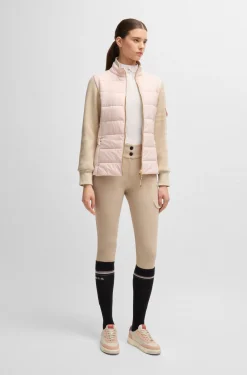 Reitsport-Turniershirt aus geripptem Stretch-Gewebe