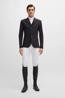 Reitsport-Turniershirt aus Stretch-Piqué
