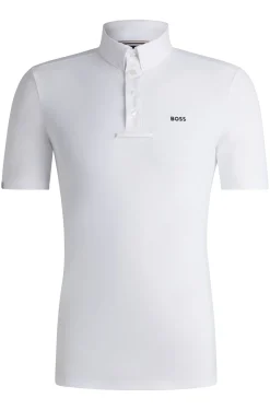 Reitsport-Turniershirt aus Stretch-Piqué