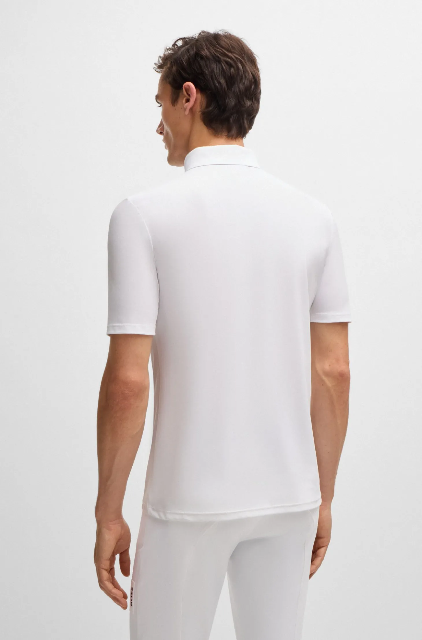 Reitsport-Turniershirt aus Stretch-Piqué