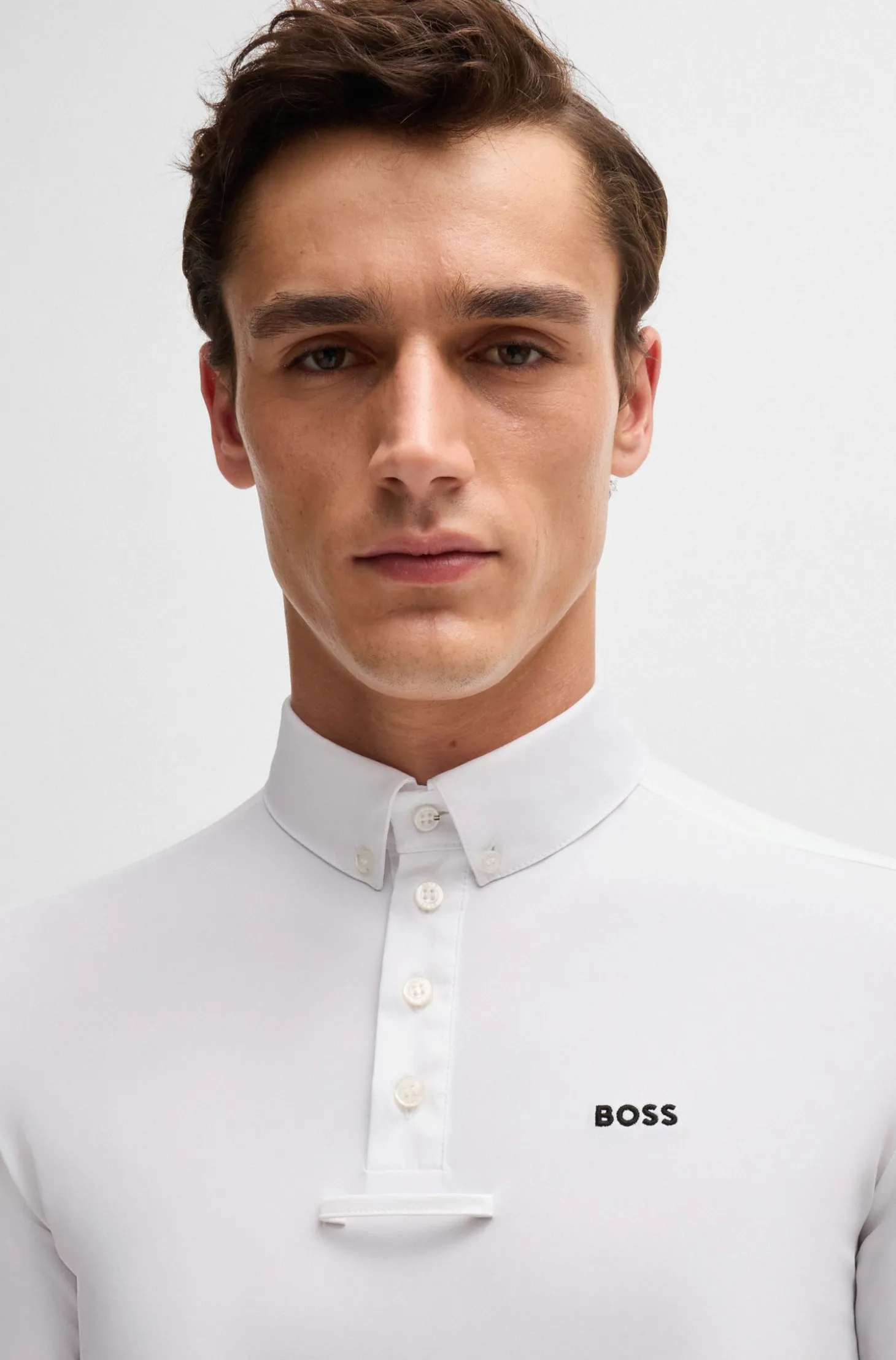 Reitsport-Turniershirt aus Stretch-Piqué