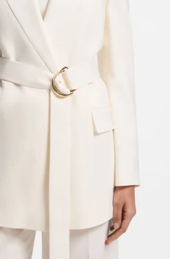 Relaxed Blazer mit D-Ring-Gürtel