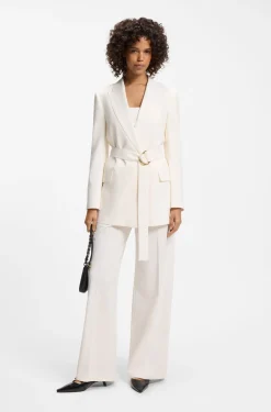 Relaxed Blazer mit D-Ring-Gürtel