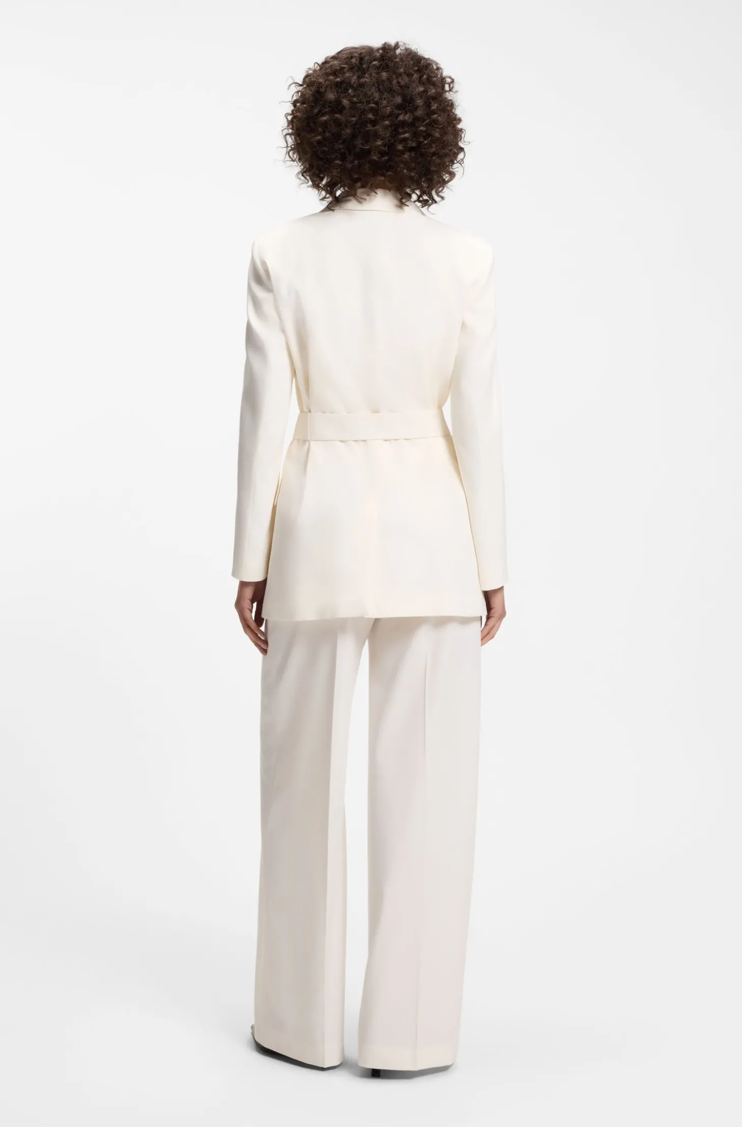 Relaxed Blazer mit D-Ring-Gürtel