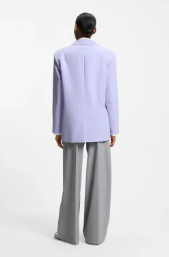 Relaxed-Fit Blazer aus elastischem Gewebe