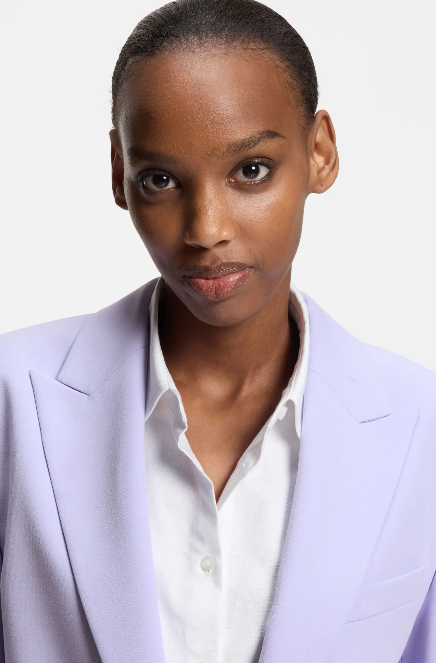 Relaxed-Fit Blazer aus elastischem Gewebe