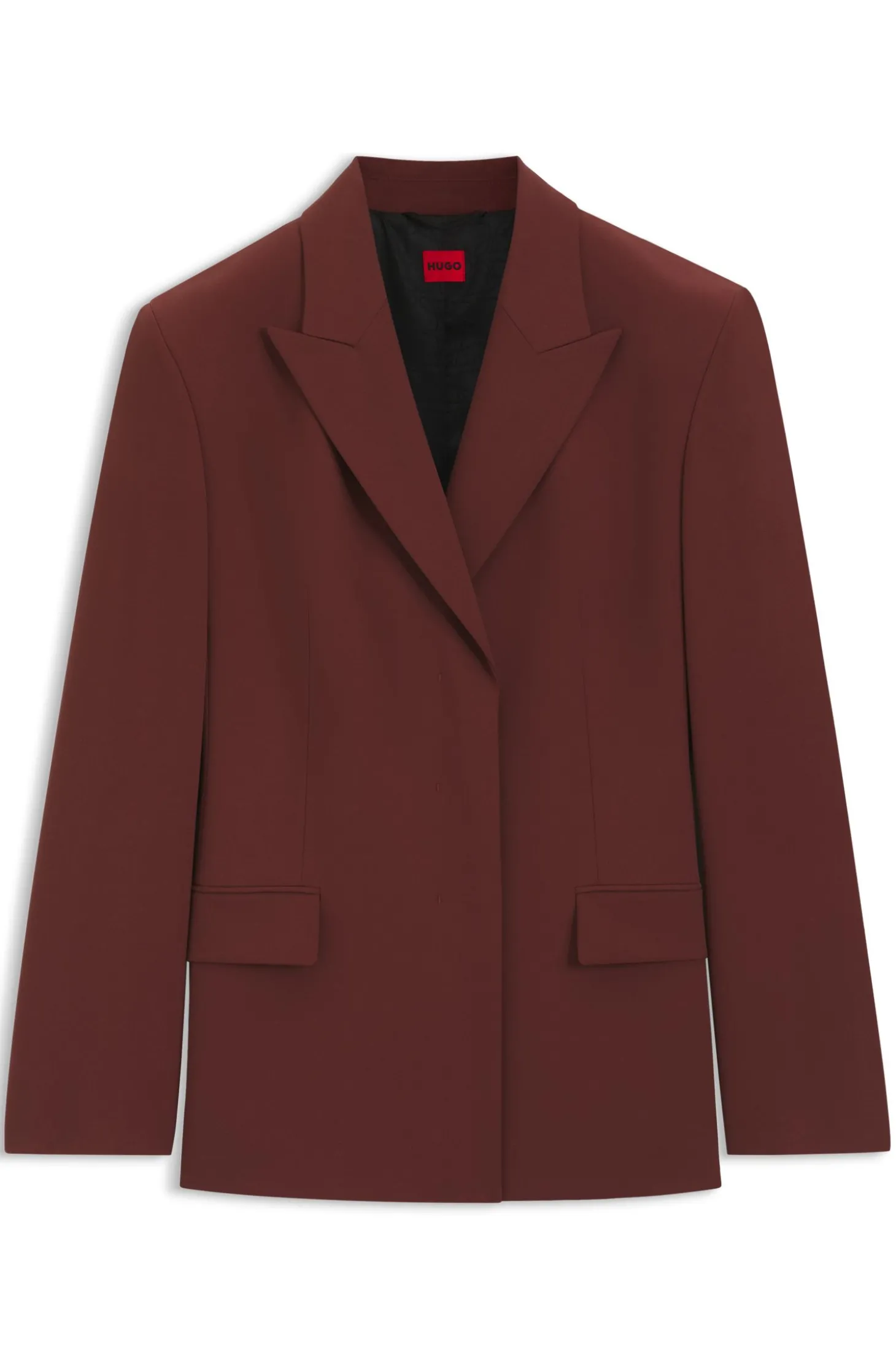 Relaxed-Fit Blazer aus elastischem Gewebe