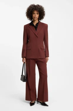 Relaxed-Fit Blazer aus elastischem Gewebe