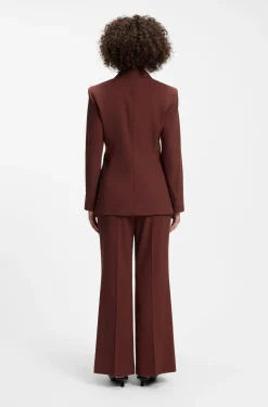 Relaxed-Fit Blazer aus elastischem Gewebe