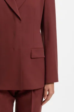Relaxed-Fit Blazer aus elastischem Gewebe